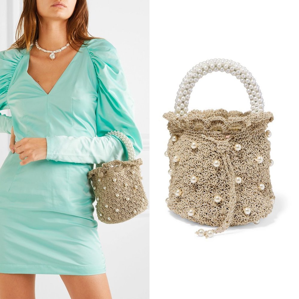 Suryo Bucket of Pearls Bag